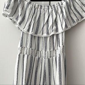 Lulus Nautical Off-The-Shoulder Romper (Size M), Never Worn!